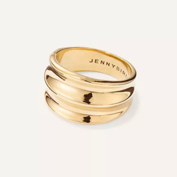 Jenny Bird Double Dune Ring Size 6 - Picture 1 of 3